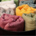 Tadé Ręcznik Hammam POMARAŃCZOWY Organic 100x180cm organiczna bawełna