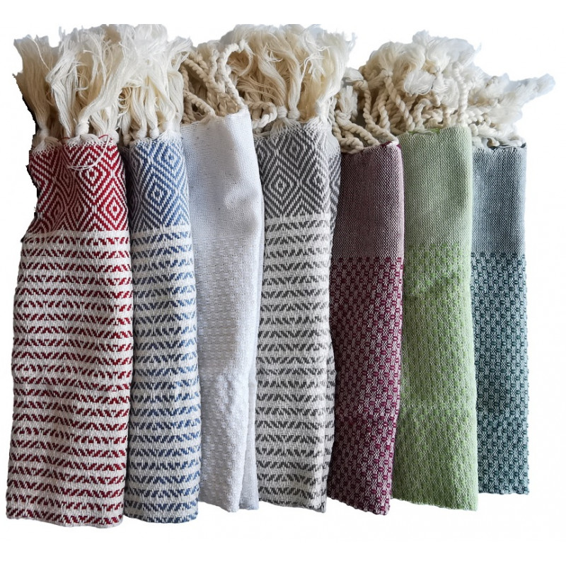 Tadé Ręcznik Hammam GOŁĘBIA SZAROŚĆ Organic 50x30cm organiczna bawełna