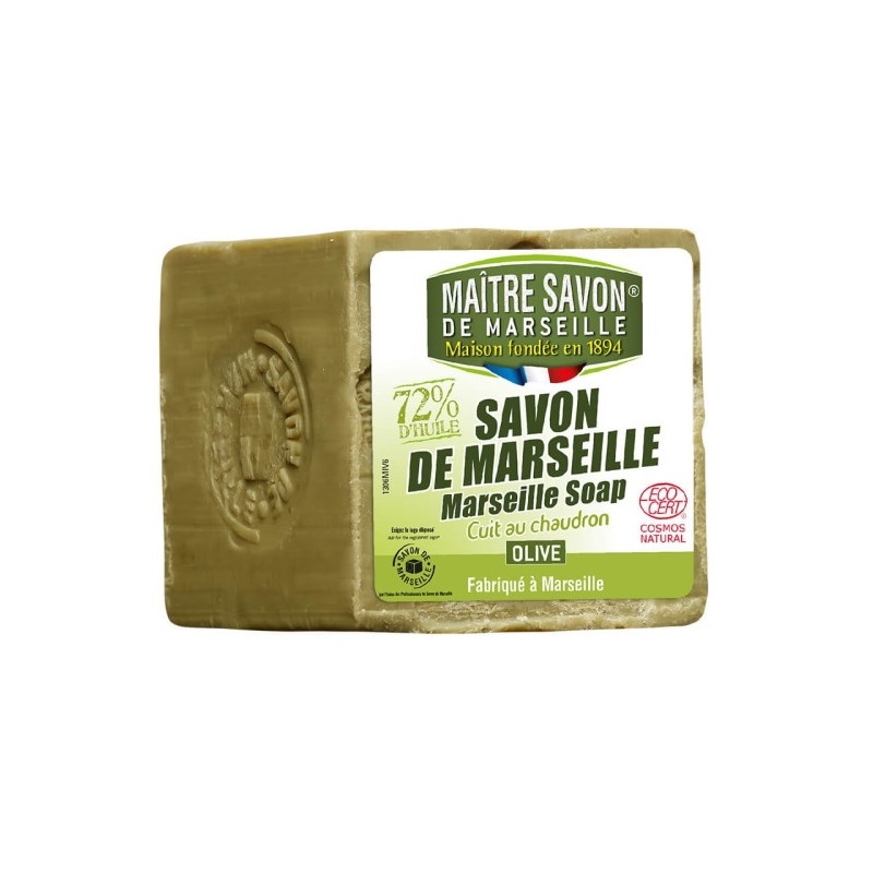 Mydło marsylskie Maitre Savon certyfikowane Ecocert oliwka 300g