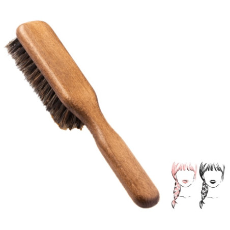 BRISTA Szczotka do rozczesywania, przeczesywania włosów i masażu głowy NATURALNA SZCZECINA DZIKA DW6