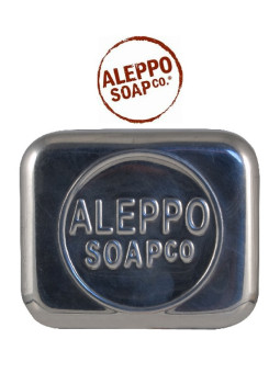 Aleppo Soap Co. Mydelniczka aluminiowa zamykana ALEPPO SOAP CO. 9x6x7,5cm