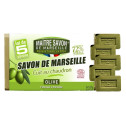 Mydło marsylskie naturalne Maitre Savon certyfikowane Ecocert oliwkowe 5x100g
