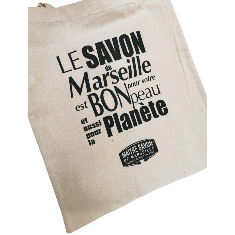 Maitre Savon de Marseille TORBA BAWEŁNIANA na ramię 100% naturalna ekologiczny tusz sitodruk