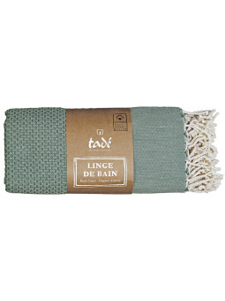 Tadé Ręcznik Hammam OLIWKOWY Organic 100x180cm organiczna bawełna
